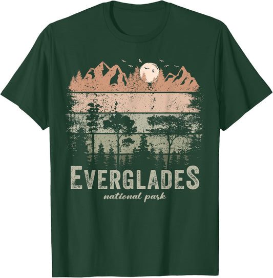 Retro Everglades National Park US Vintage Everglades T-Shirt - T-Shirt | Forest