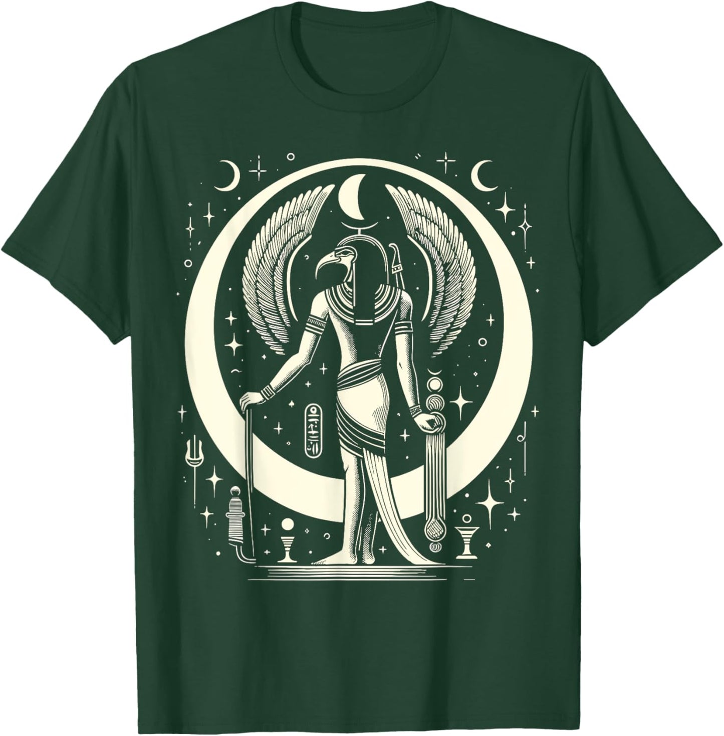 Thoth Egyptian Mythology Diety Ibis Ancient Egypt T-Shirt - T-Shirt | Forest