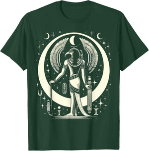 Thoth Egyptian Mythology Diety Ibis Ancient Egypt T-Shirt - T-Shirt | Forest