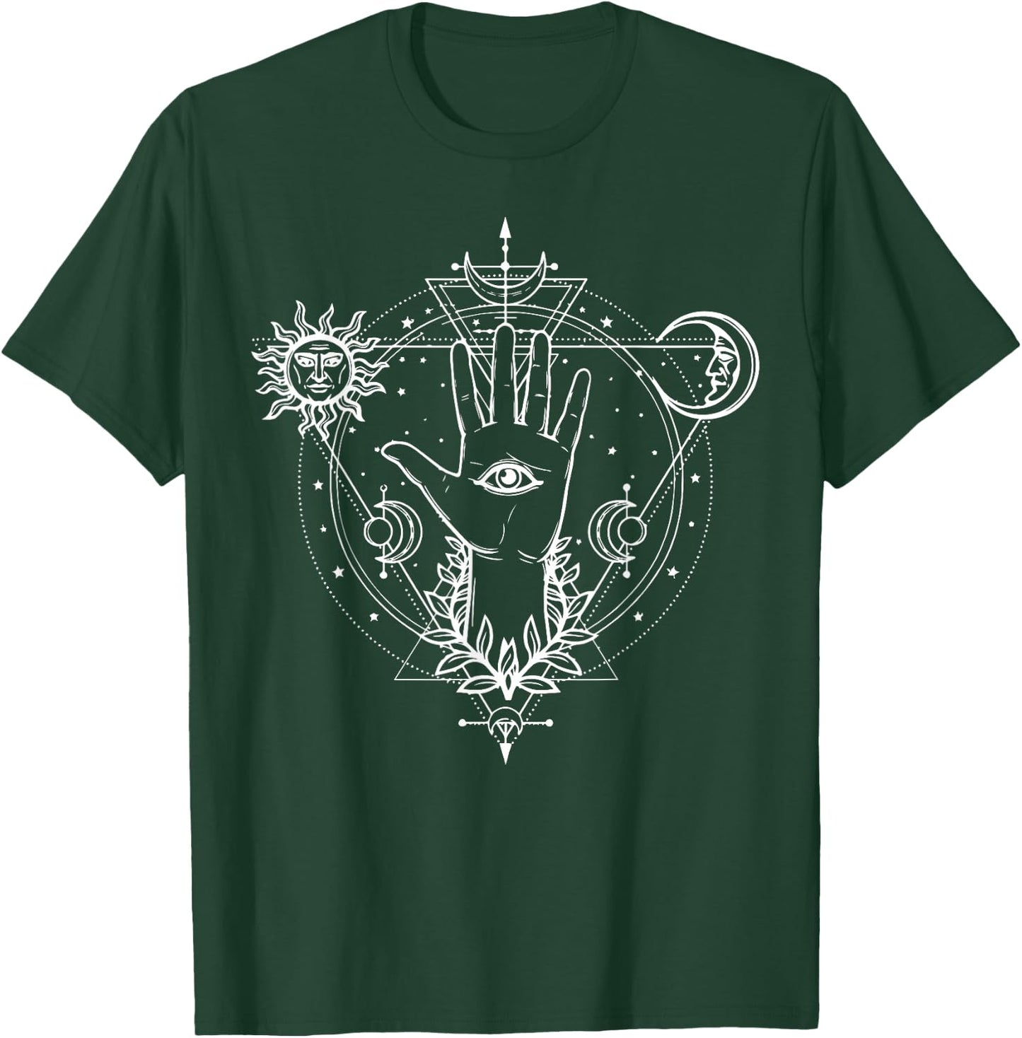 All seeing Eye Mystic Blackcraft Clothing Gift T-Shirt - T-Shirt | Forest