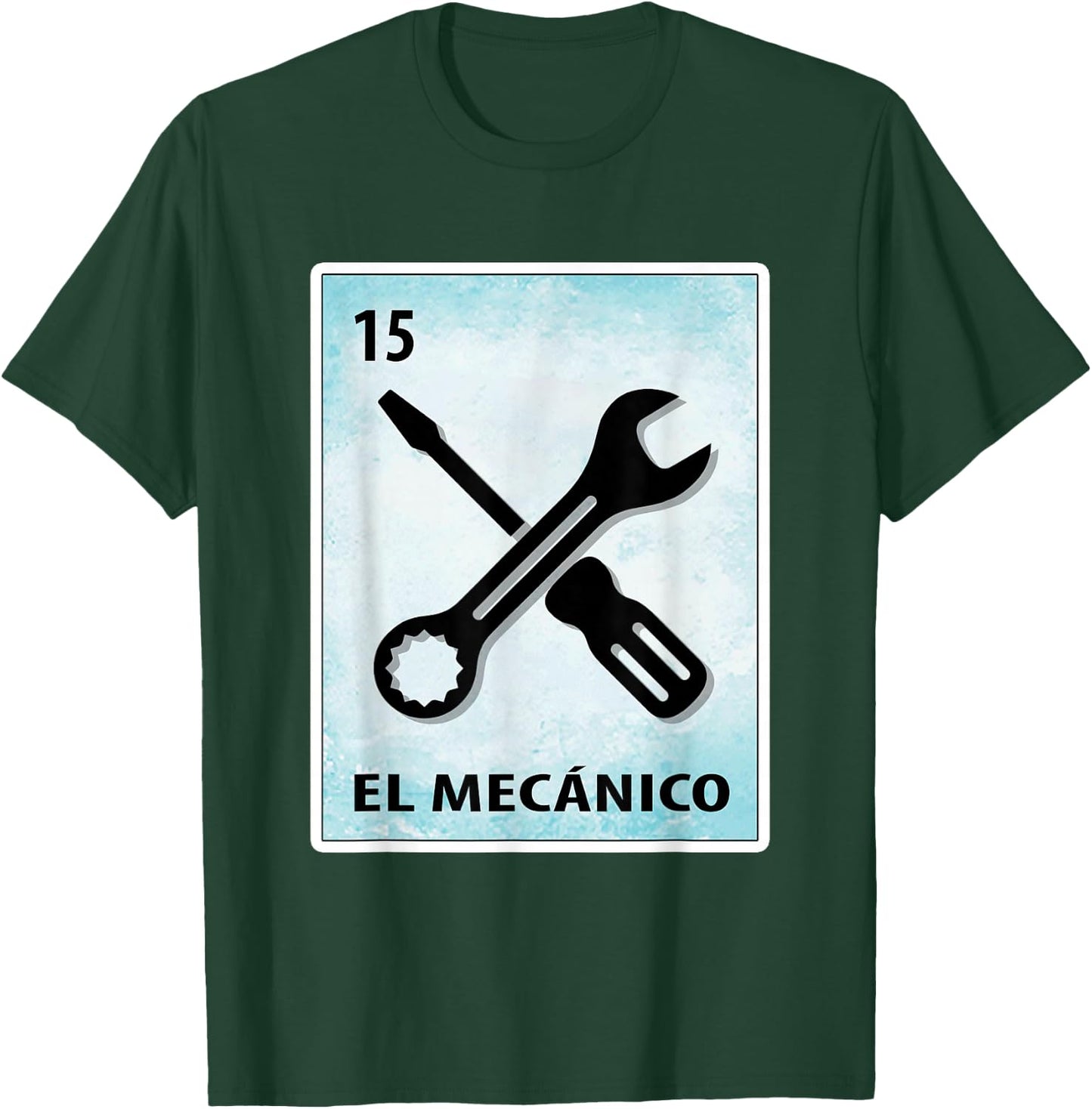 El Mecanico Mexican Mechanic Cards T-Shirt - T-Shirt | Forest