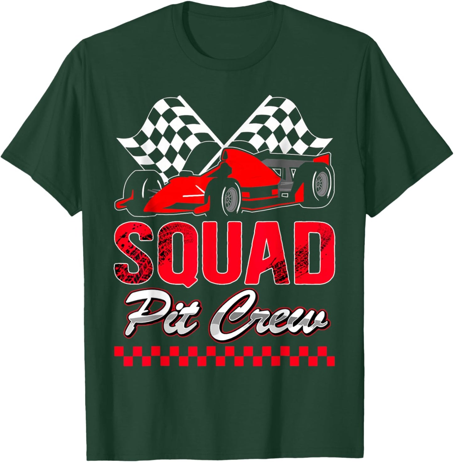 Pit Crew Squad Race Car Birthday Boy Racing Car T-Shirt - T-Shirt | Forest
