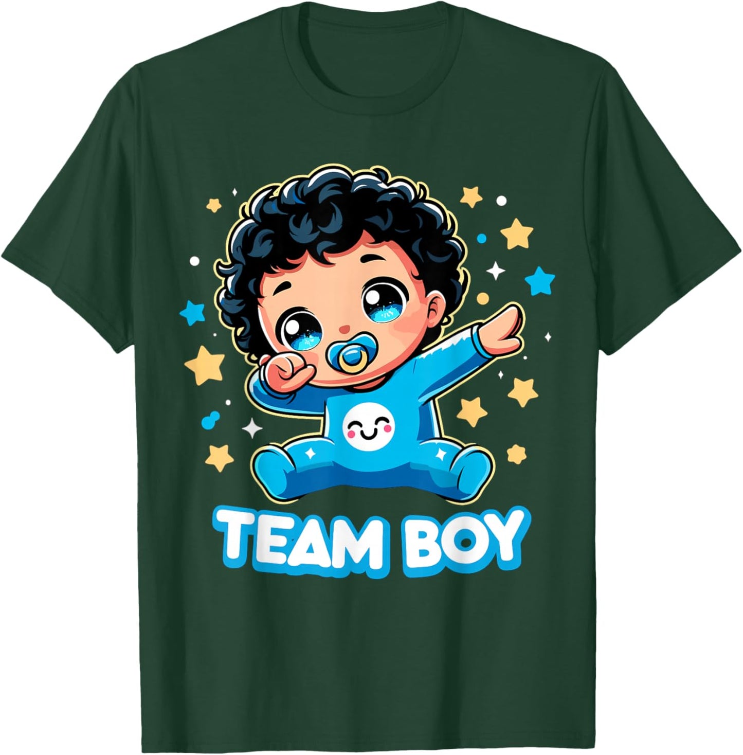 Team Boy Baby Gender Reveal Party Announcement T-Shirt - T-Shirt | Forest