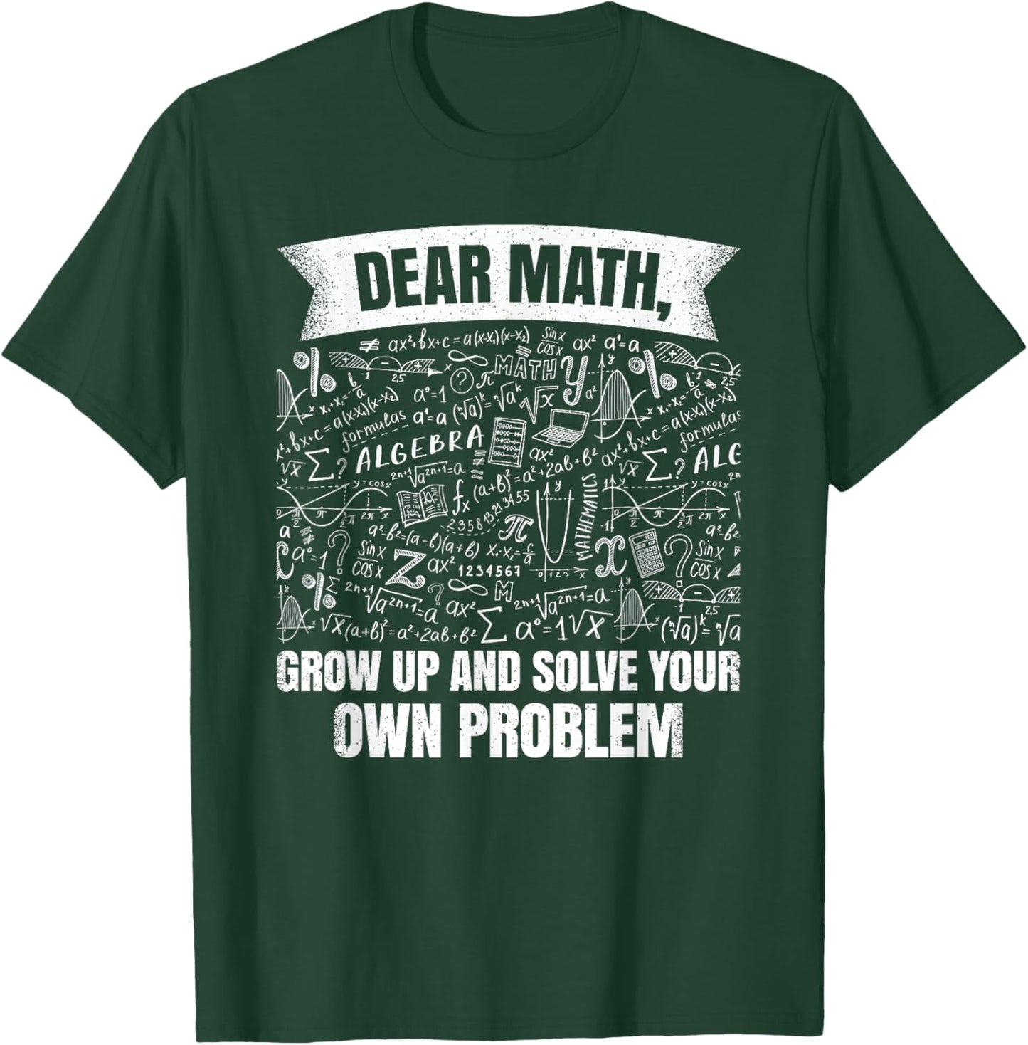 Funny Math Teacher Student Mathematics Professor Engineer T-Shirt - T-Shirt | Forest