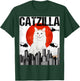 Funny Vintage Japanese Catzilla Turkish Van Cat Men Women Kids T-Shirt - T-Shirt | Forest
