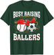 Busy Raising Ballers baseball soccer mom leopard women T-Shirt - T-Shirt | Forest