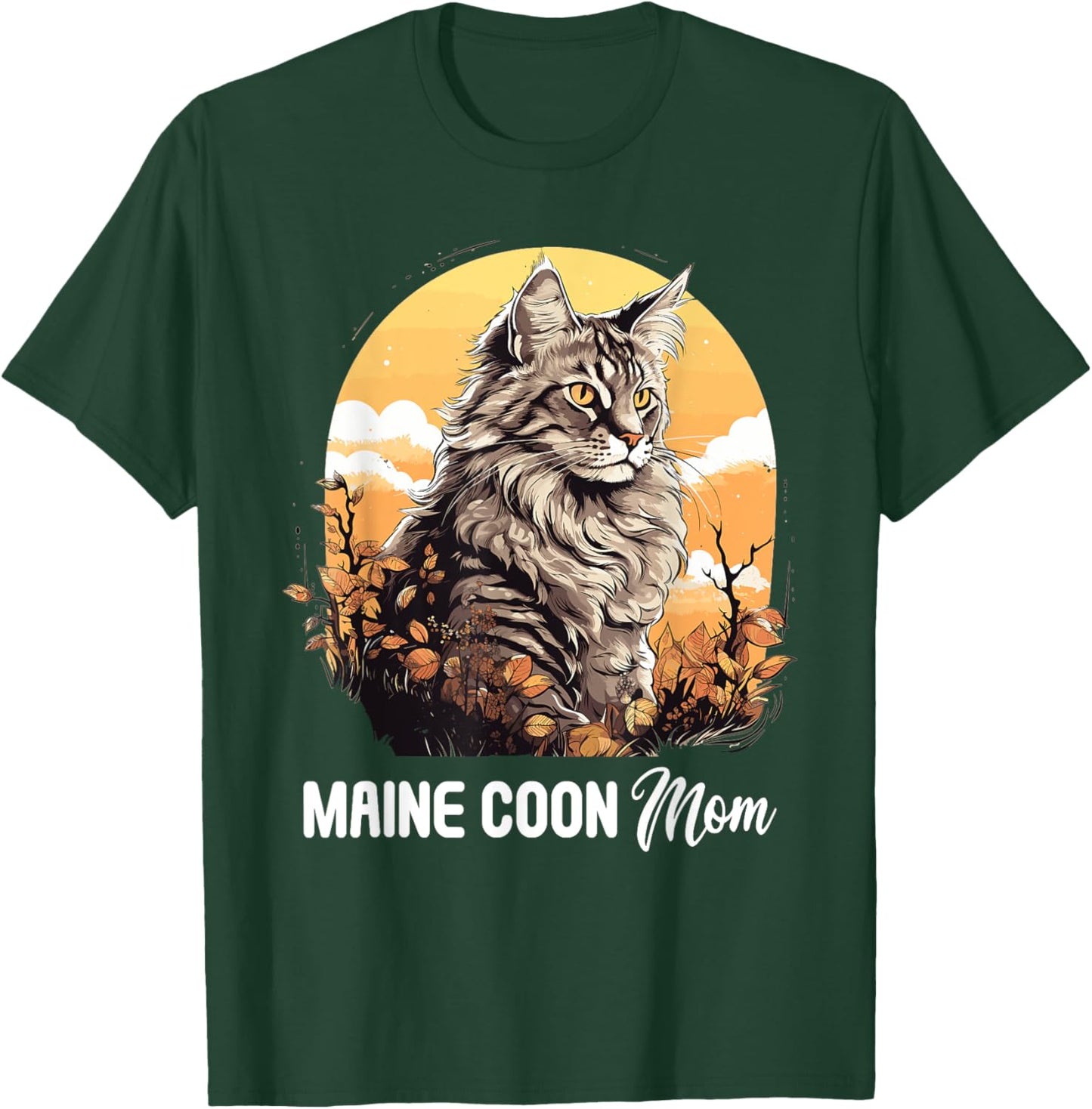 Maine Coon Cat Mom Maine Coon Cat T-Shirt - T-Shirt | Forest