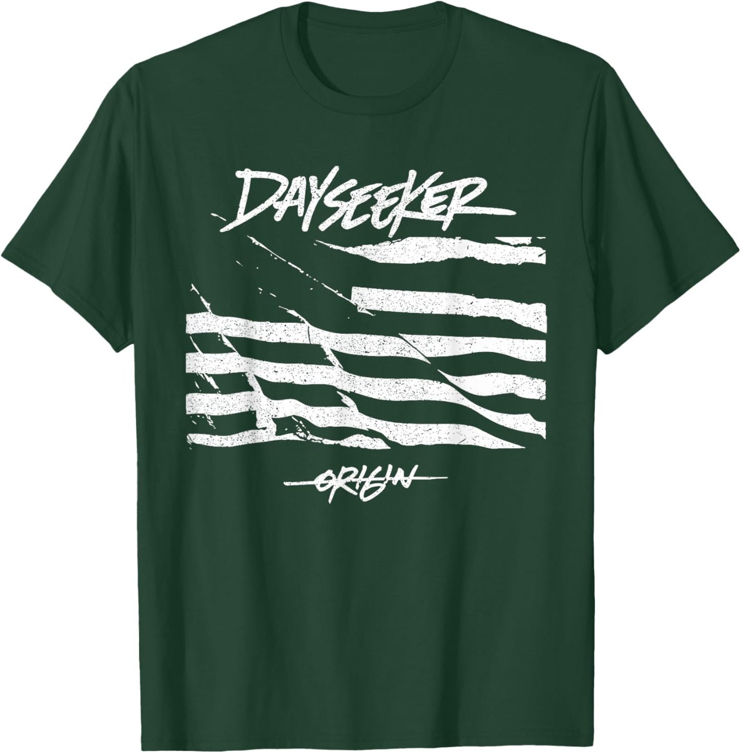Dayseeker Merch, A Flag Design, White Color T-Shirt - T-Shirt | Forest