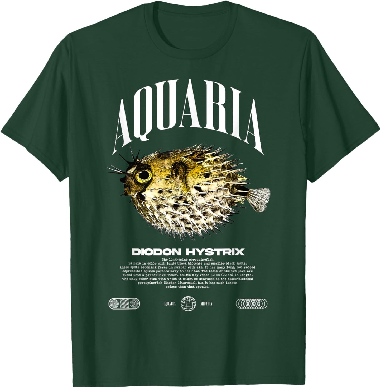 Porcupine Puffer Fish Fish Keeper Modern Streetwear T-Shirt - T-Shirt | Forest