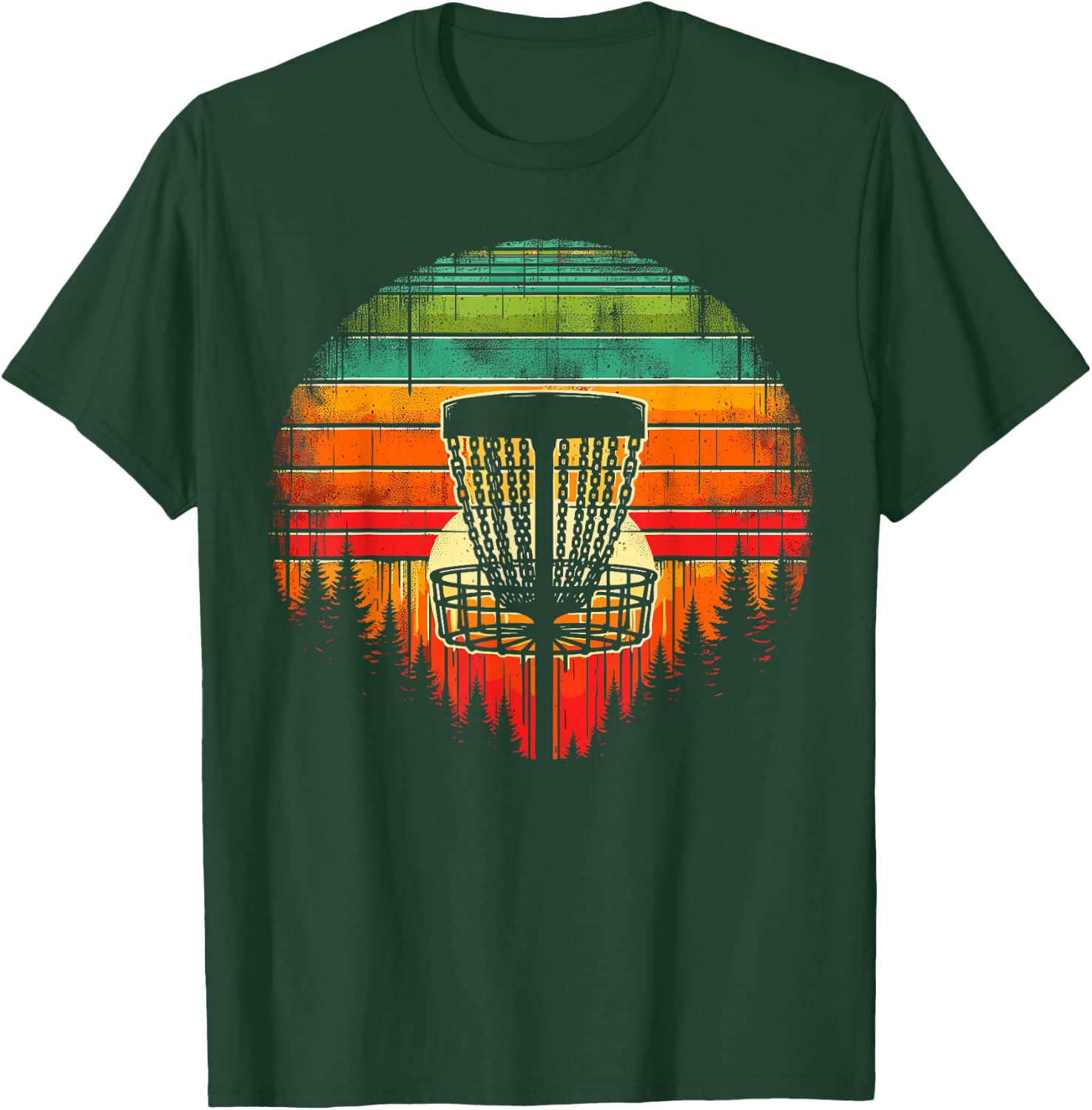 Disc Golfer Colorful Disc Golf T-Shirt - T-Shirt | Forest