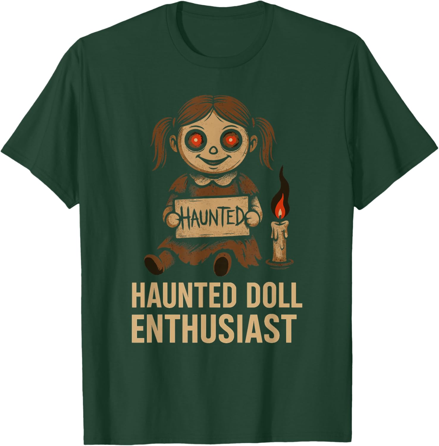 Horror Doll Collector Creepy Toy Lover Haunted Doll T-Shirt - T-Shirt | Forest