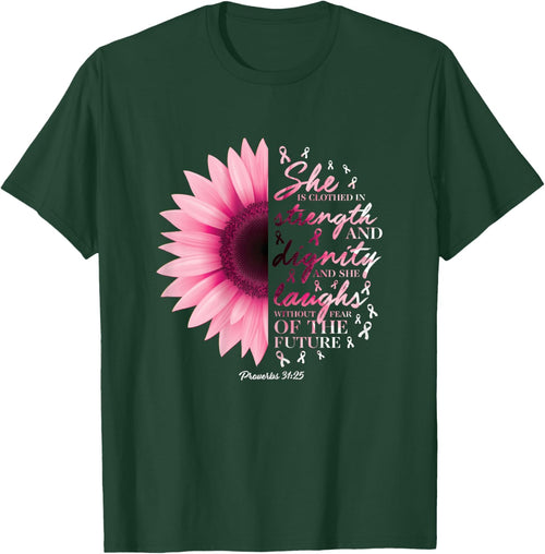 Proverbs 31 Verse Shirts Christian Breast Cancer Awareness