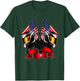 USA flag motorcyclist, motorcycle biker T-Shirt - T-Shirt | Forest