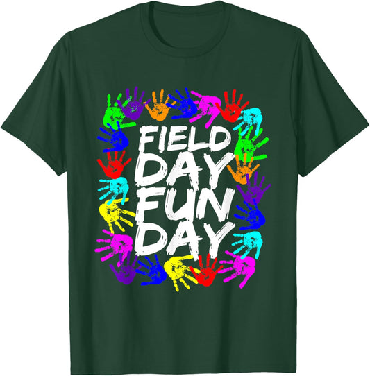Cute Field Day Teacher T-Shirt - T-Shirt | Forest