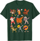 Dabbing Turkey Santa Pilgrim Thanksgiving Funny Dab T-Shirt - T-Shirt | Forest