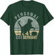 Personal Cat Servant Funny Black Cat Lovers Owners Mom Dad Men Women Kids T-Shirt - T-Shirt | Forest