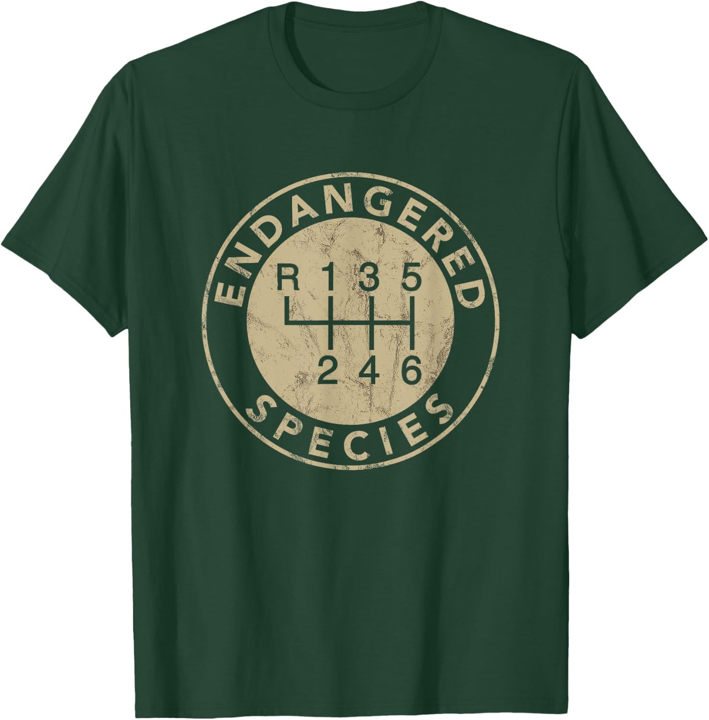 Endangered Species-Stick Shift-manual transmission Driver T-Shirt - T-Shirt | Forest