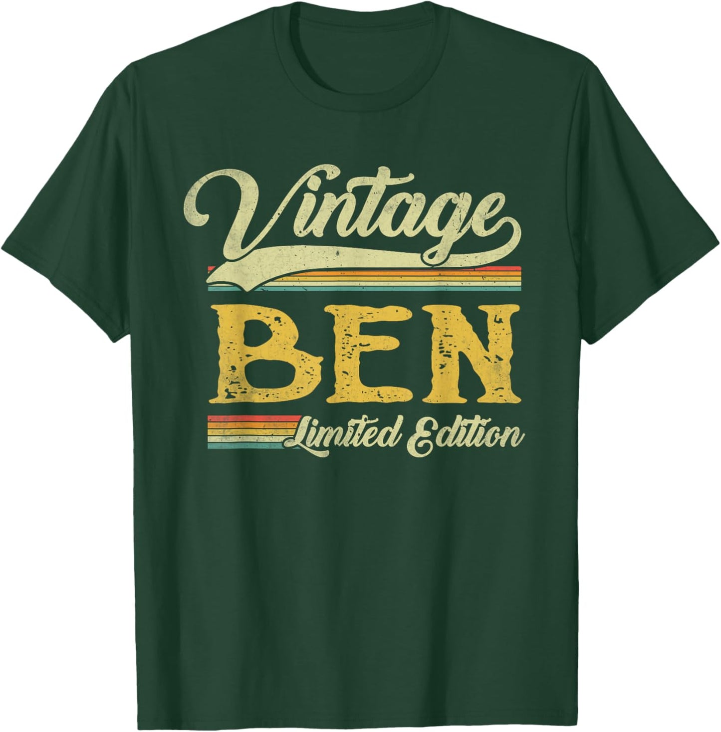 Vintage Ben Name Saying Gifts For Ben Birthday T-Shirt - T-Shirt | Forest