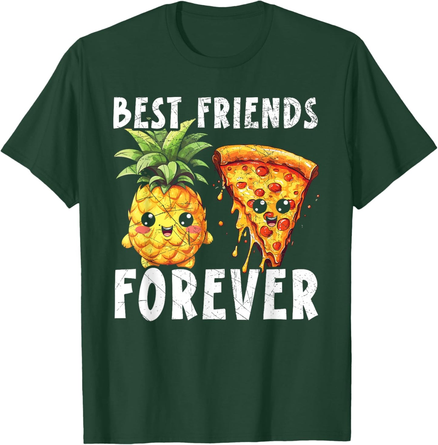 Pizza And Pineapple Tropical Fruit Hello Summer Pizza Eater Men Women T-Shirt - T-Shirt | Forest