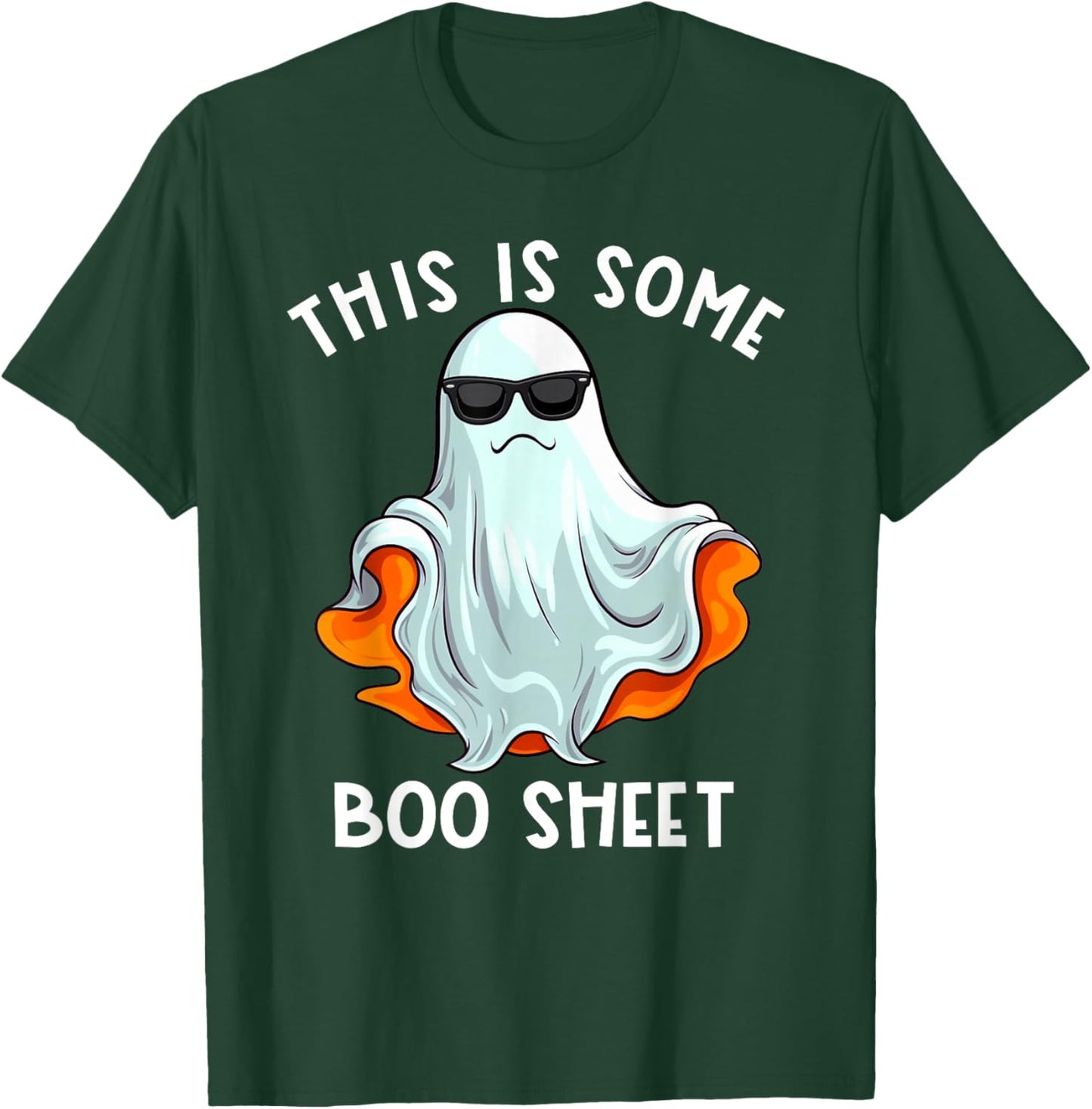 Halloween Retro Boo Ghost This Is Some Boo Sheet T-Shirt - T-Shirt | Forest