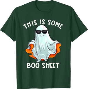 Halloween Retro Boo Ghost This Is Some Boo Sheet T-Shirt - T-Shirt | Forest