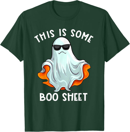 Halloween Retro Boo Ghost This Is Some Boo Sheet T-Shirt - T-Shirt | Forest