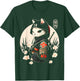 Japanese Samurai Cat Tattoo, Kawaii Ninja Cat T-Shirt - T-Shirt | Forest