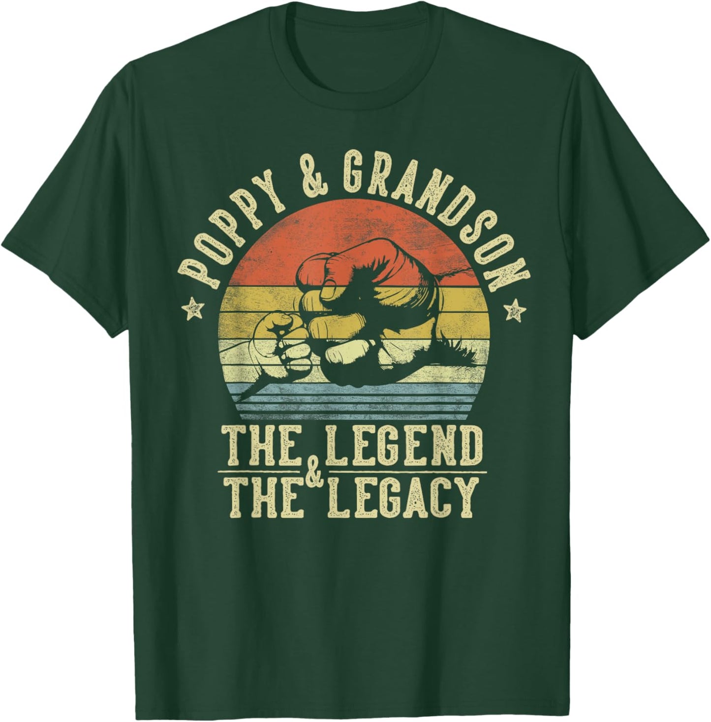 Poppy and Grandson The Legend And The Legacy Gifts Poppy T-Shirt - T-Shirt | Forest