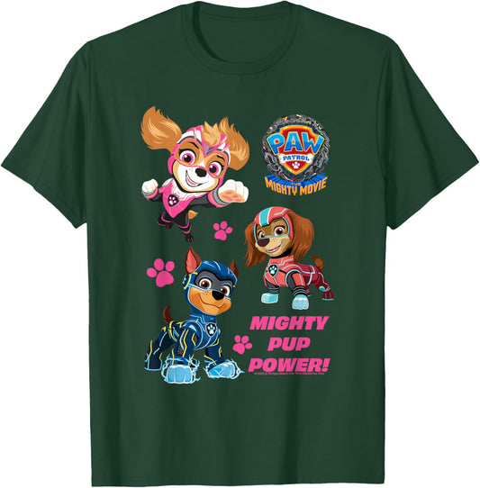 PAW Patrol: The Mighty Movie Mighty Pup Power T-Shirt - T-Shirt | Forest