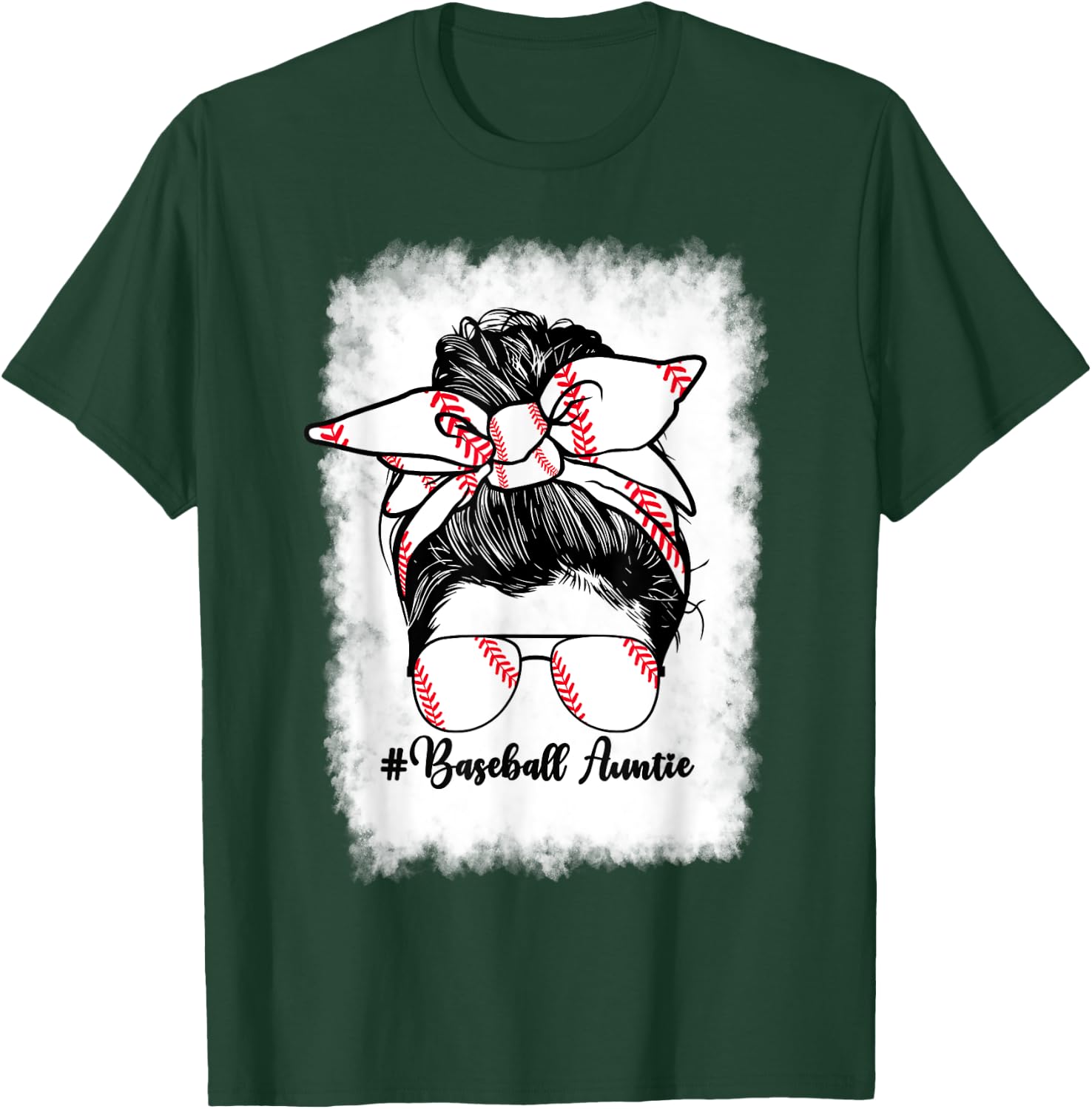Baseball Aunt My Favorite Player Calls Me Auntie Baseball T-Shirt - T-Shirt | Forest