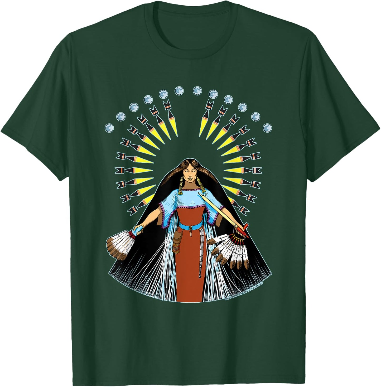 White Buffalo Calf Woman T-Shirt - T-Shirt | Forest
