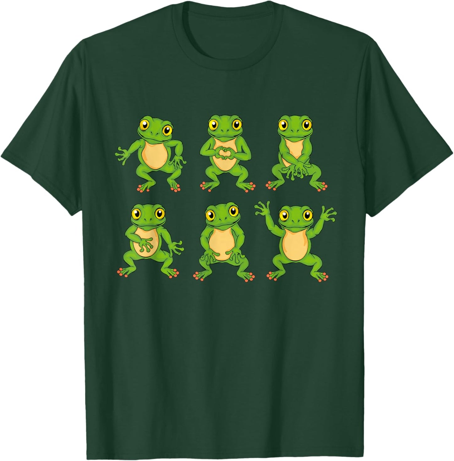 Frog Lovers Children Cute Dancing Frogs T-Shirt - T-Shirt | Forest