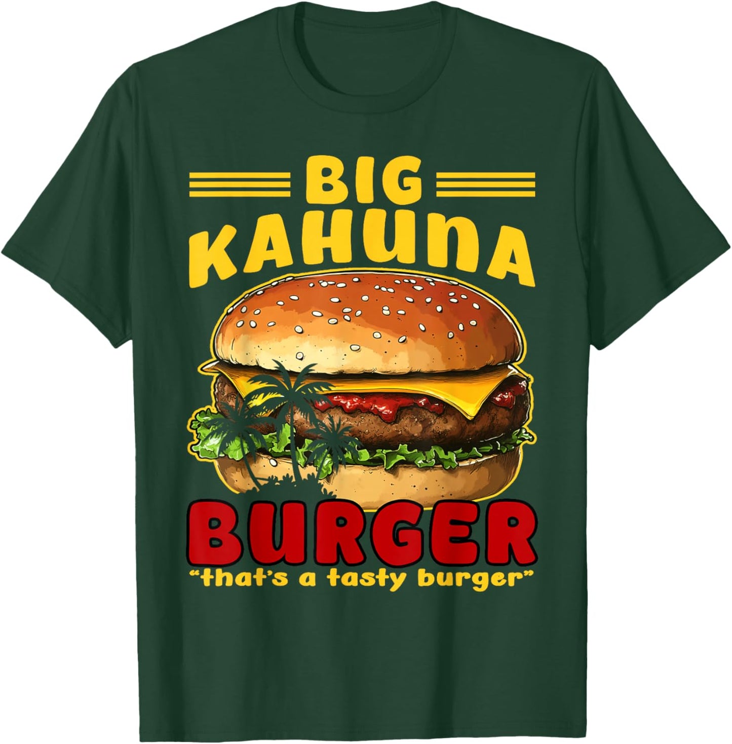 Retro Burger Kingpin Tasty Grill Graphic Cool Food T-Shirt - T-Shirt | Forest