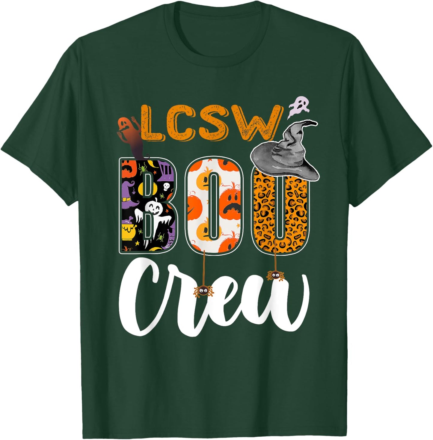 LCSW Boo Crew Halloween Matching Clinical Social Worker T-Shirt - T-Shirt | Forest