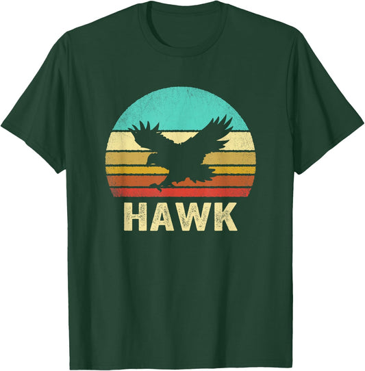 Vintage Hawk Shirt Sunset T-Shirt - T-Shirt | Forest