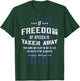Freedom of Speech Military Patriotic American Flag T-Shirt - T-Shirt | Forest