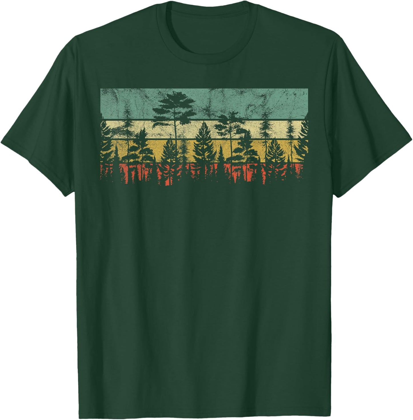 Trees Outdoors Wildlife Nature Vintage Forest Nature Retro T-Shirt - T-Shirt | Forest