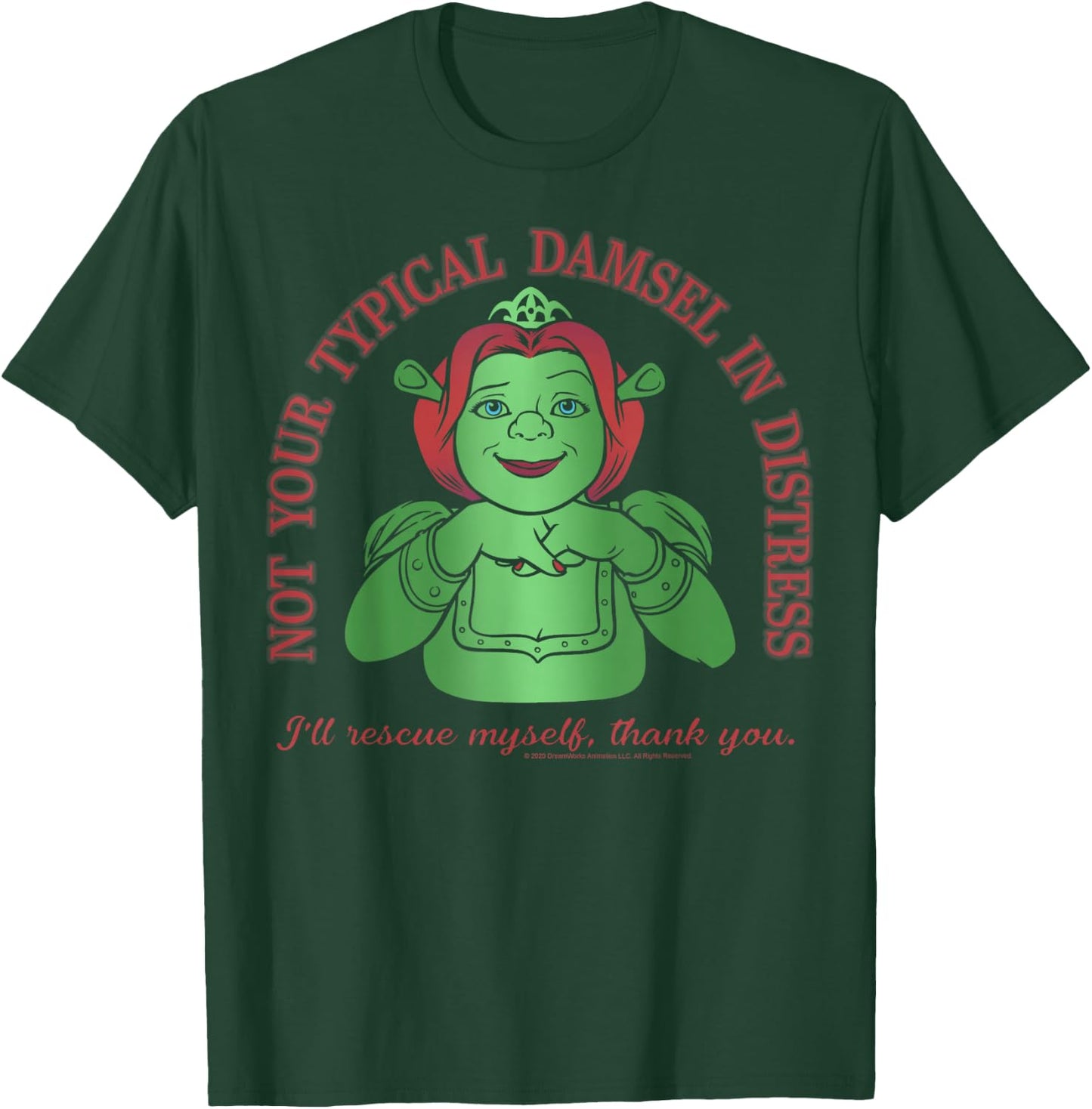 Shrek Fiona Not Your Typical Damsel in Distress T-Shirt - T-Shirt | Forest