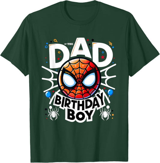 Dad, Birthday Child, Spider Family Matching T-Shirt - T-Shirt | Forest