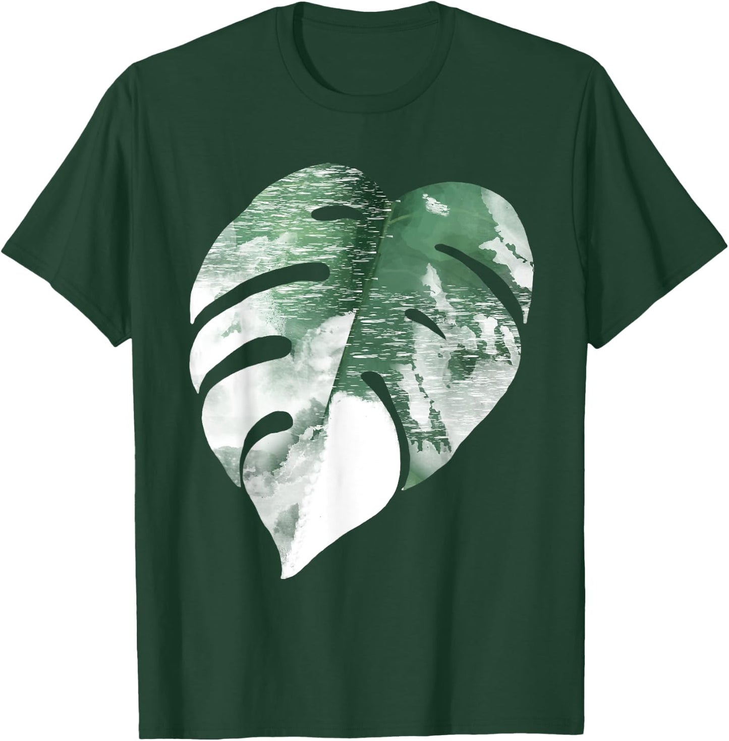 Houseplant Plant Lover Gift Plant Philodendron Monstera Albo T-Shirt - T-Shirt | Forest