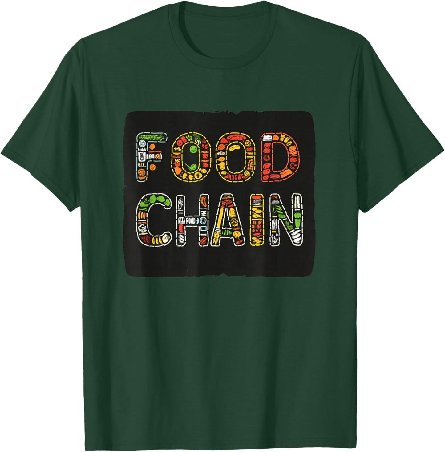 Awesome Food Chain Costume for Boys and Girls T-Shirt - T-Shirt | Forest