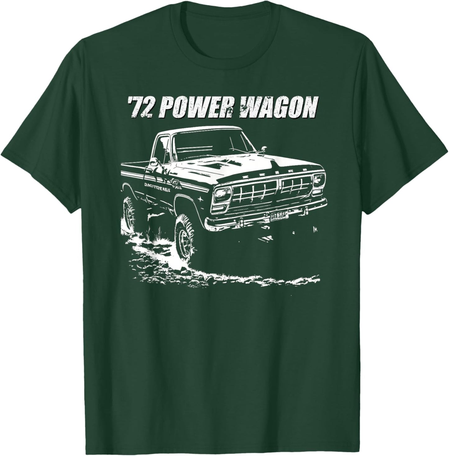 1972 Power Wagon Graphic T-Shirt - T-Shirt | Forest