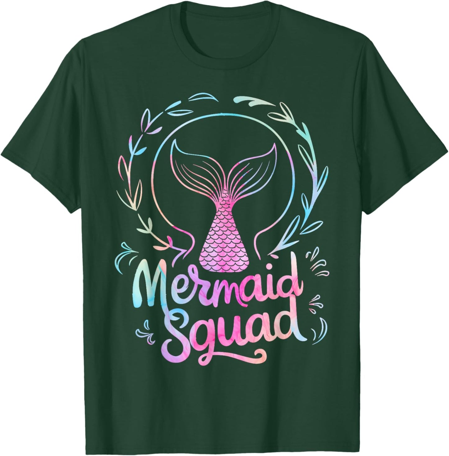 Mermaid Squad Of The Birthday Mermaid T-Shirt - T-Shirt | Forest