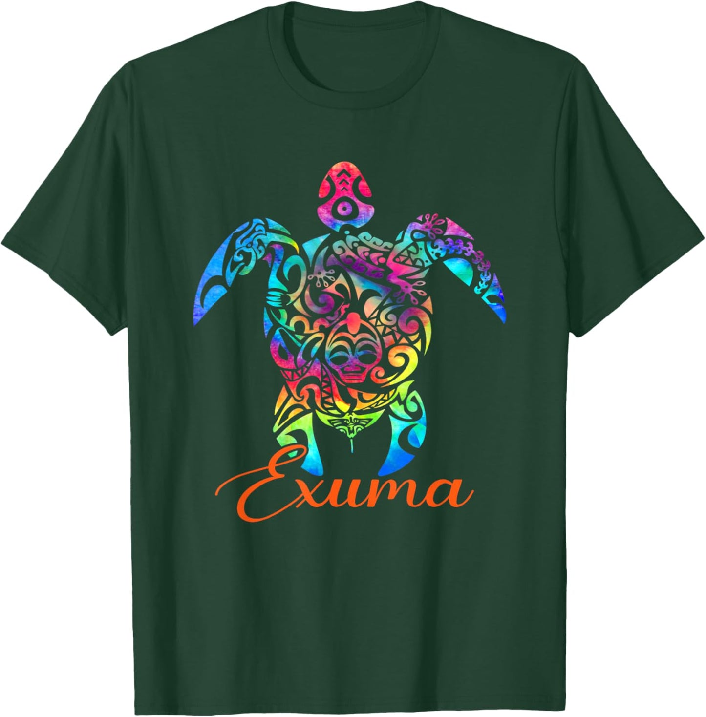 Exuma Bahamas Sea Turtle Family Vacation Summer Beach 2025 Men Women Kids T-Shirt - T-Shirt | Forest