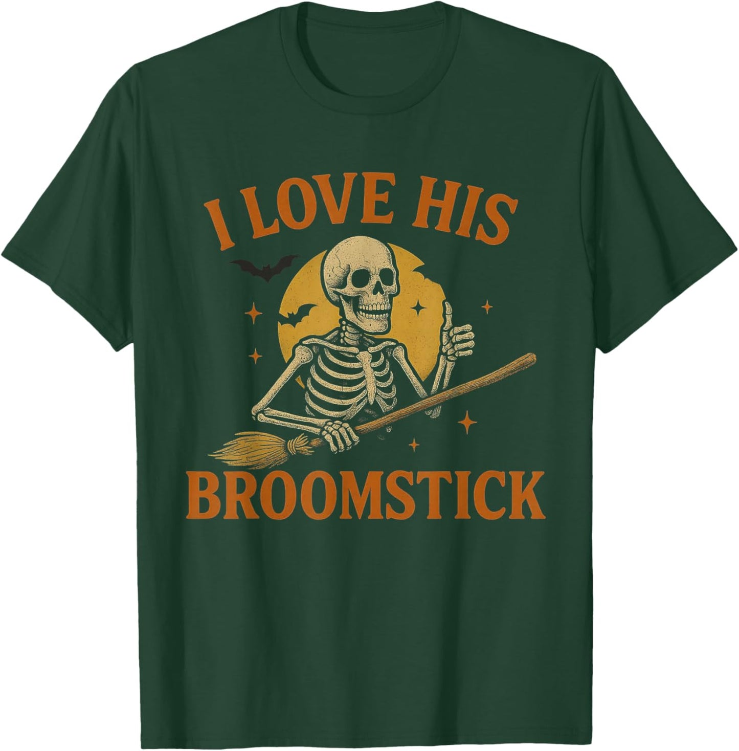 I Like Her Pumpkins I Like His Broomstick Halloween Couples T-Shirt - T-Shirt | Forest