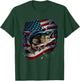 Fishing and an American Flag - Largemouth Bass Men T-Shirt - T-Shirt | Forest