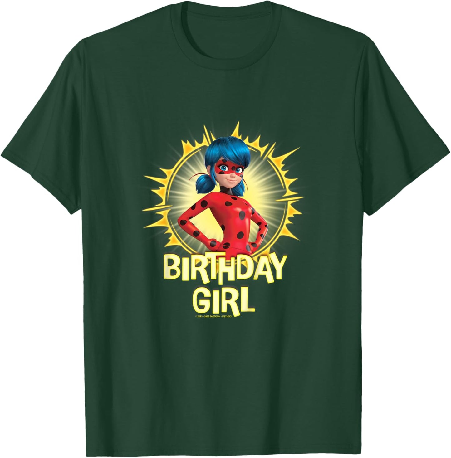 Kids Miraculous Lady Bug - Birthday Girl T-Shirt - T-Shirt | Forest
