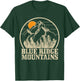 Blue Ridge Mountains Vintage Mountains USA America Souvenir T-Shirt - T-Shirt | Forest