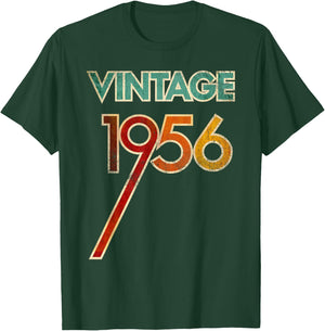 Vintage 1956 65th Birthday Outfit Women 65 Years Old T-Shirt - T-Shirt | Forest