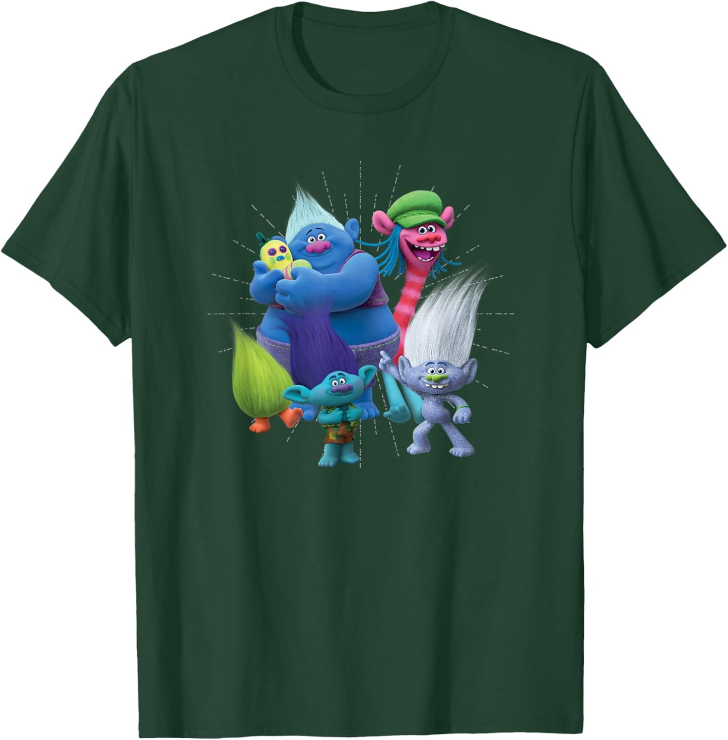 DreamWorks Trolls Happy Group T-Shirt - T-Shirt | Forest